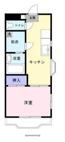 BLD・YC(1DK/3階)の間取り写真