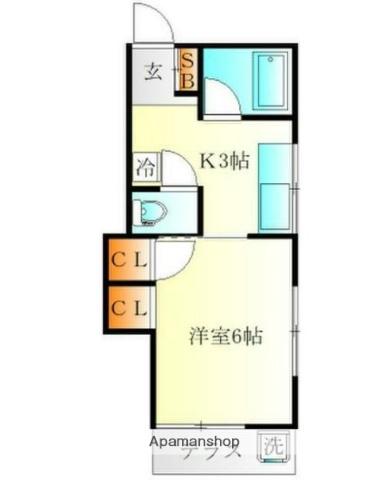 ハイツ白楽 1階階 間取り