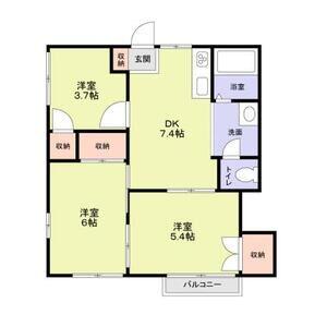 ハイツやまゆり 2階階 間取り