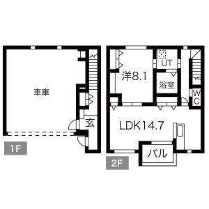 PACIFICA SHONANA棟(1LDK/1階)の間取り写真