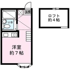 メゾン・ド・大岡(ワンルーム/2階)の間取り写真