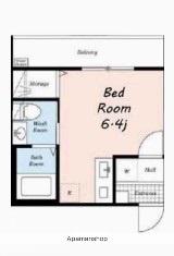 HALE石川町(ワンルーム/3階)の間取り写真