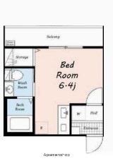 HALE石川町(ワンルーム/3階)の間取り写真