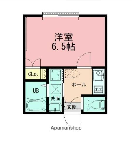 NOIR RESIDENCE KIKUNA(1K/1階)の間取り写真
