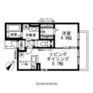 グランマーリンTOTSUKA(1LDK/1階)の間取り写真