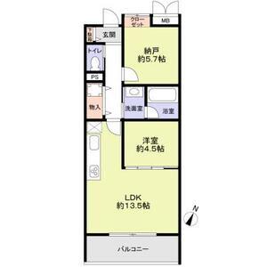 THE TAKASUNA KULTURCE(1SLDK/3階)の間取り写真