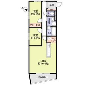 THE TAKASUNA KULTURCE(2LDK/1階)の間取り写真