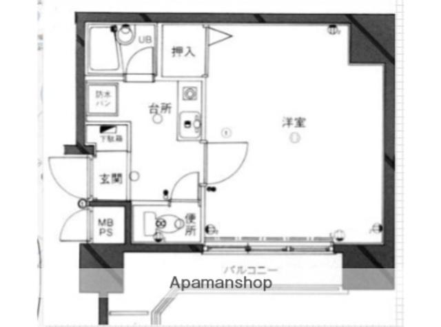ダイホープラザ新横浜(1K/6階)の間取り写真