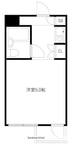 スターホームズ横浜神ノ木(1K/3階)の間取り写真