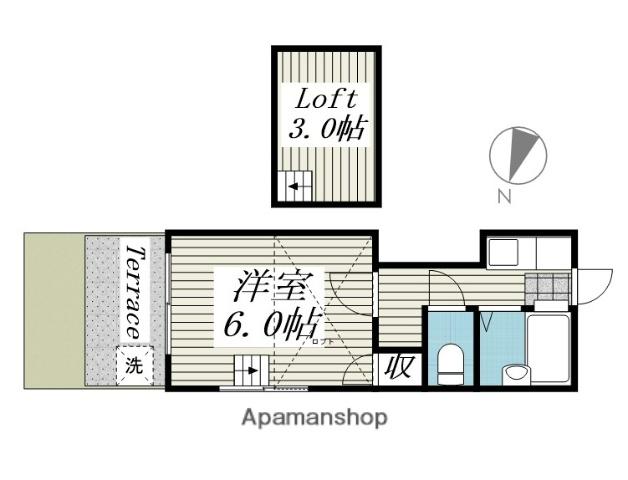 レオパレスブランカ(1K/1階)の間取り写真