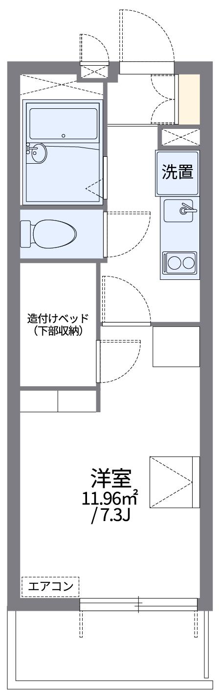 レオパレスヴィハール南六郷 2階階 間取り