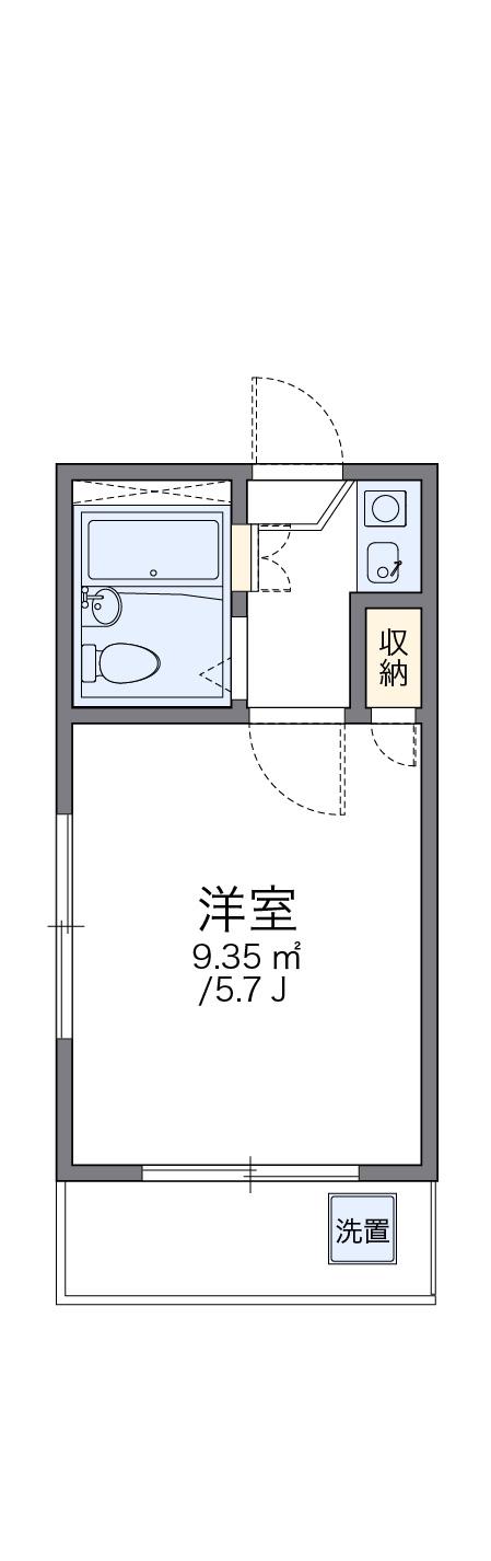 レオパレスさがみ野第8(1K/2階)の間取り写真