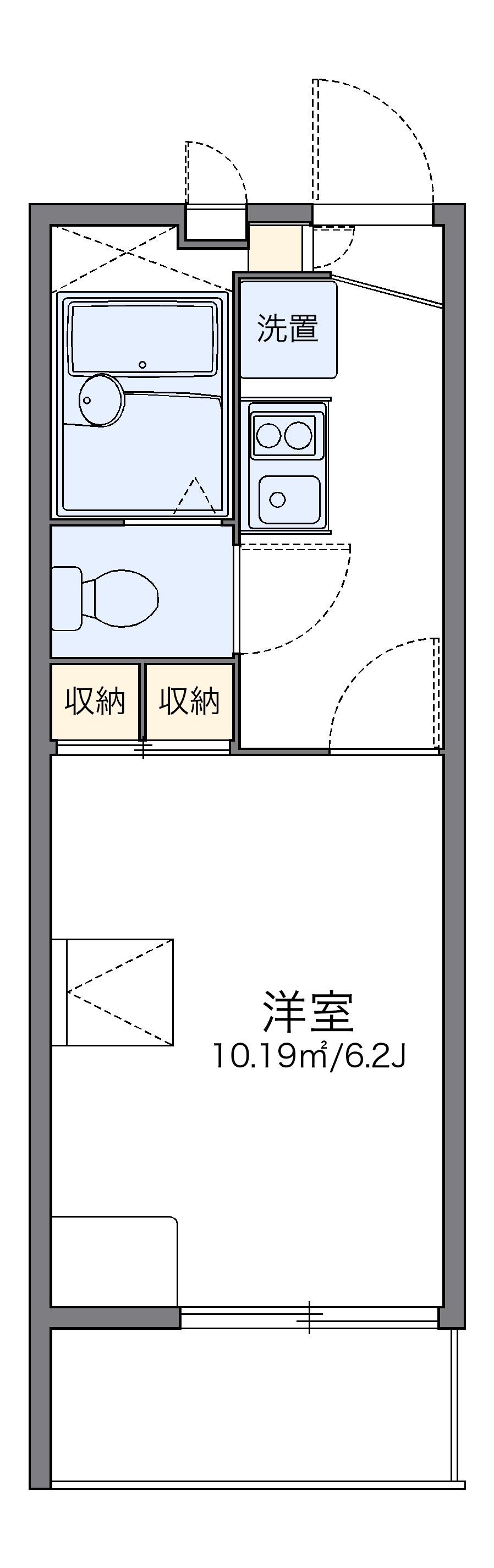 レオパレスAMOURII 1階階 間取り