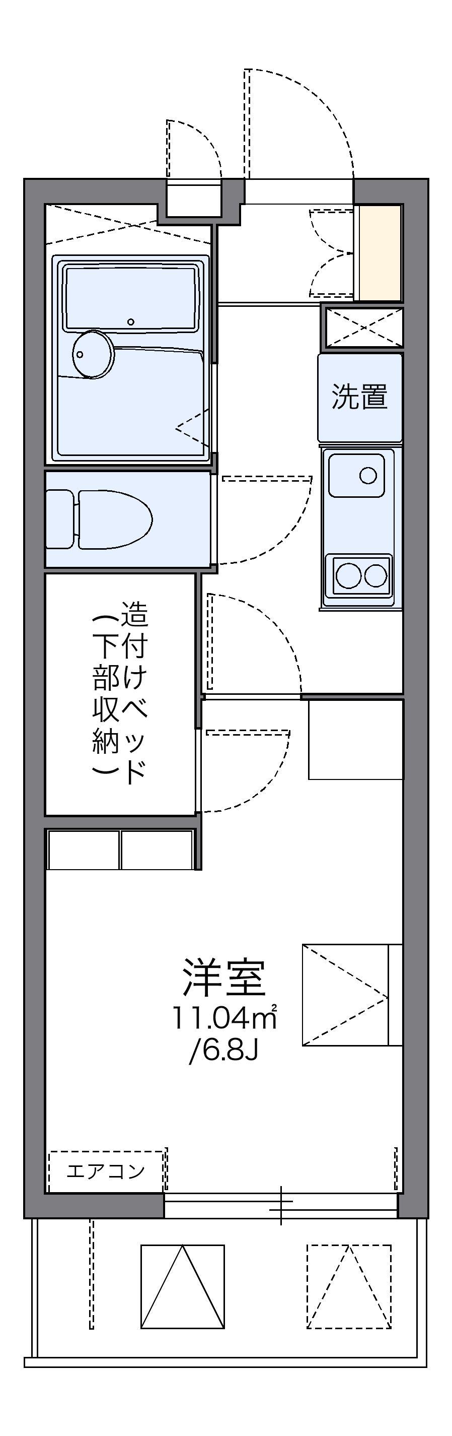 レオパレスネスト II 2階階 間取り