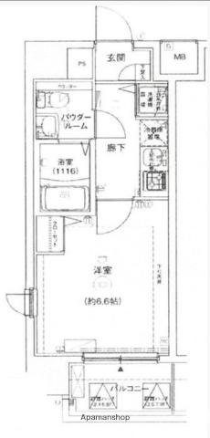 レグラス新横浜駅前 6階階 間取り