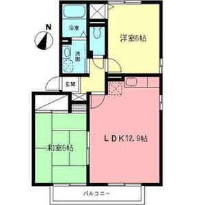 ベル・フラットA 2階階 間取り