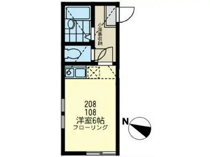 ユナイト宮崎台ラ・マルシエール(ワンルーム/1階)の間取り写真