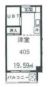 マルコーマンション(ワンルーム/4階)の間取り写真