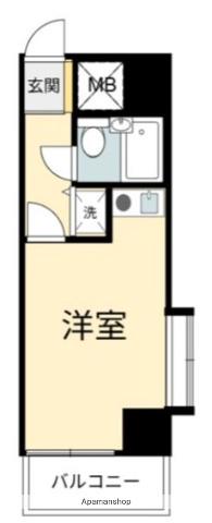 アーバンヒルズ本厚木(ワンルーム/4階)の間取り写真