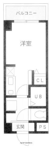 エトワール海老名(ワンルーム/4階)の間取り写真