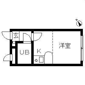 ベルピア・湘南深沢第1(ワンルーム/2階)の間取り写真