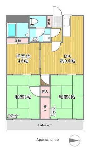 MKオズ(3LDK/3階)の間取り写真