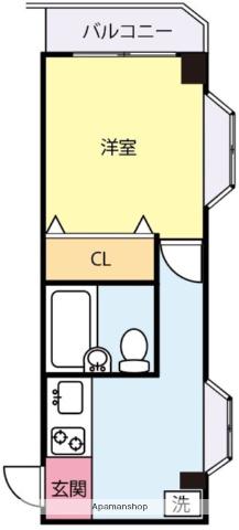 Mビル紺屋町(1K/2階)の間取り写真
