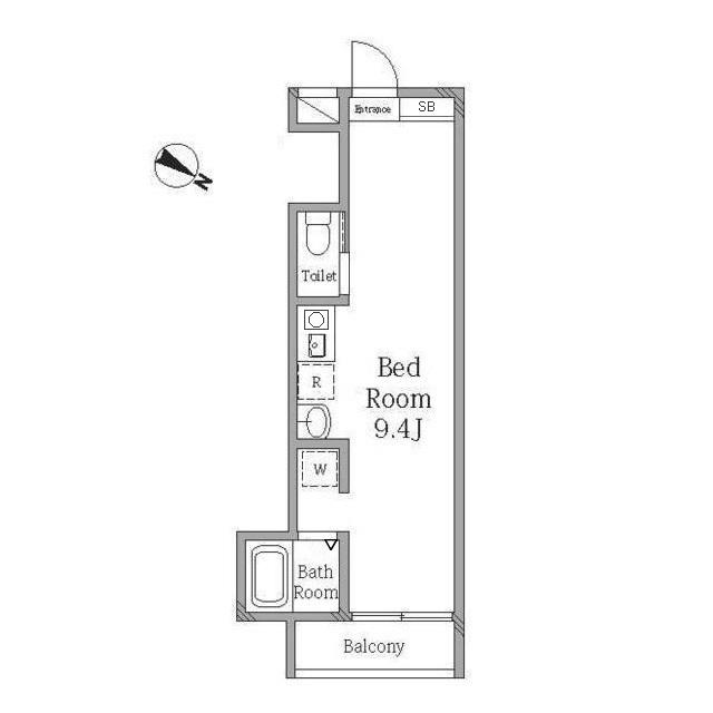 MQUARTO江田(ワンルーム/3階)の間取り写真