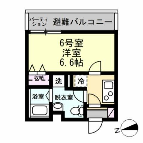 FELICE川崎(1K/2階)の間取り写真