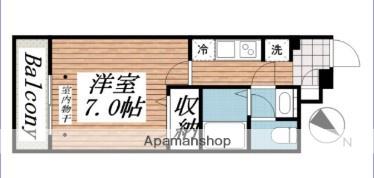 エリオント港南台(1K/2階)の間取り写真