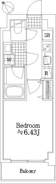 グリフィン横浜・サザンフォート 3階階 間取り