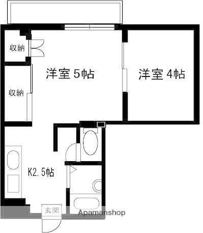 リバーサイド杉山 3階階 間取り