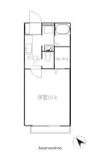 パラヴェーラⅡ(1K/2階)の間取り写真