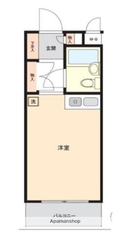 サングレイス星川(ワンルーム/2階)の間取り写真