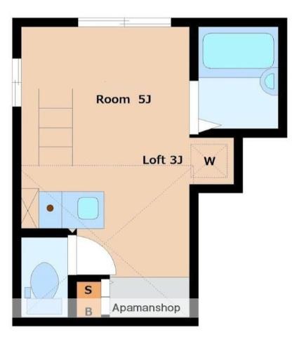 リベルテ中央林間(ワンルーム/1階)の間取り写真