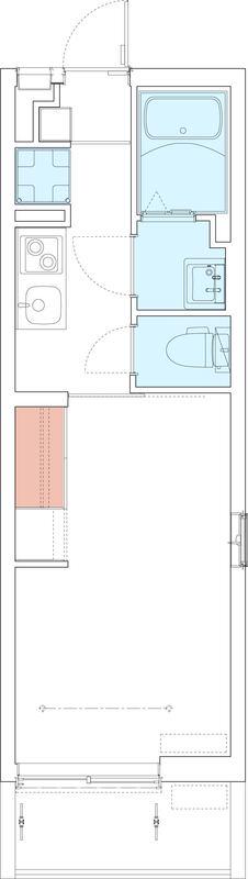 リブリ・LEA(1K/2階)の間取り写真