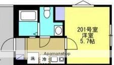 ハレ アラワイ(1K/2階)の間取り写真