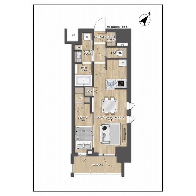 プレディアコート大森山王(1LDK/6階)の間取り写真