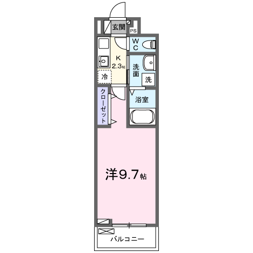 日吉第三コーポA棟 2階階 間取り