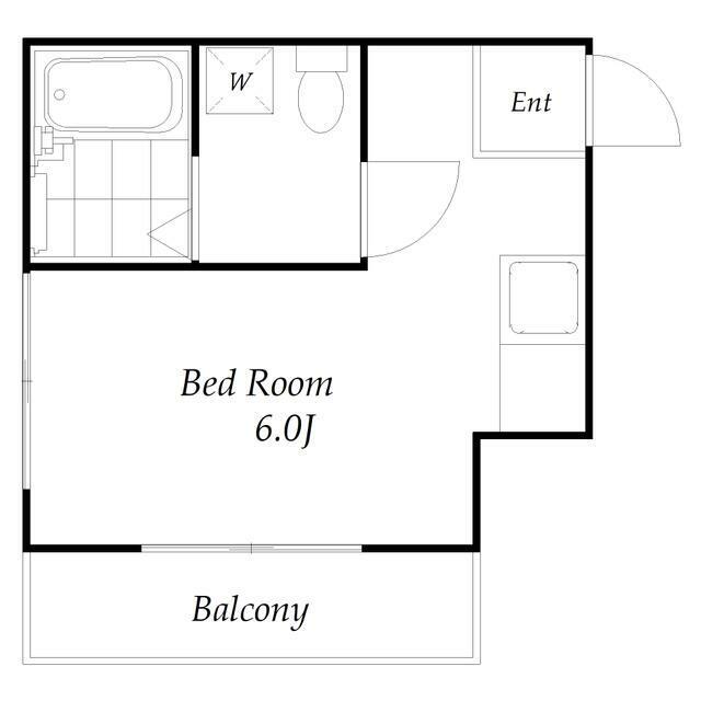 セントラルハウス青葉(ワンルーム/3階)の間取り写真