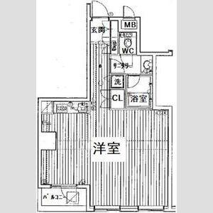 アークステージ関内(ワンルーム/4階)の間取り写真