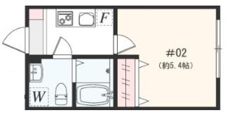 アザーレ・パッシオ矢部A(1K/3階)の間取り写真