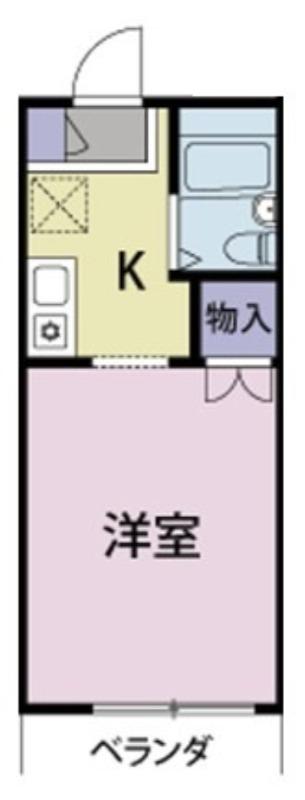 クロノス相模大野ウエスト(ワンルーム/3階)の間取り写真