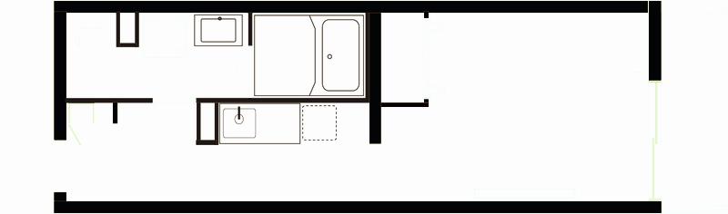 M-1 TOKYO 蒲田(ワンルーム/3階)の間取り写真