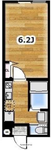 AMBITION南栗原(1K/1階)の間取り写真