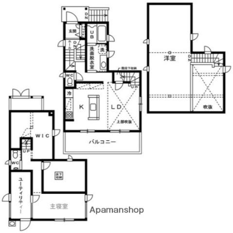 小田急電鉄小田原線 本厚木駅 バス乗車時間：23分 東谷戸入口バス停で下車 徒歩2分 2階建 築22年(3SLDK)の間取り写真