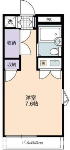 グレースKⅡ(ワンルーム/2階)の間取り写真