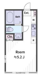 KA ノース HARBOR(ワンルーム/3階)の間取り写真