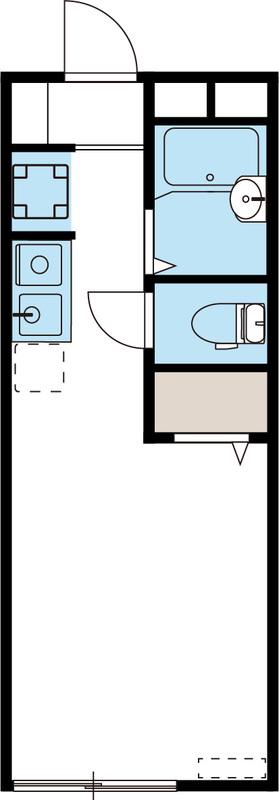 DTハウス神大寺(ワンルーム/1階)の間取り写真
