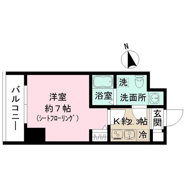 N-STAGE金沢文庫II(1K/4階)の間取り写真